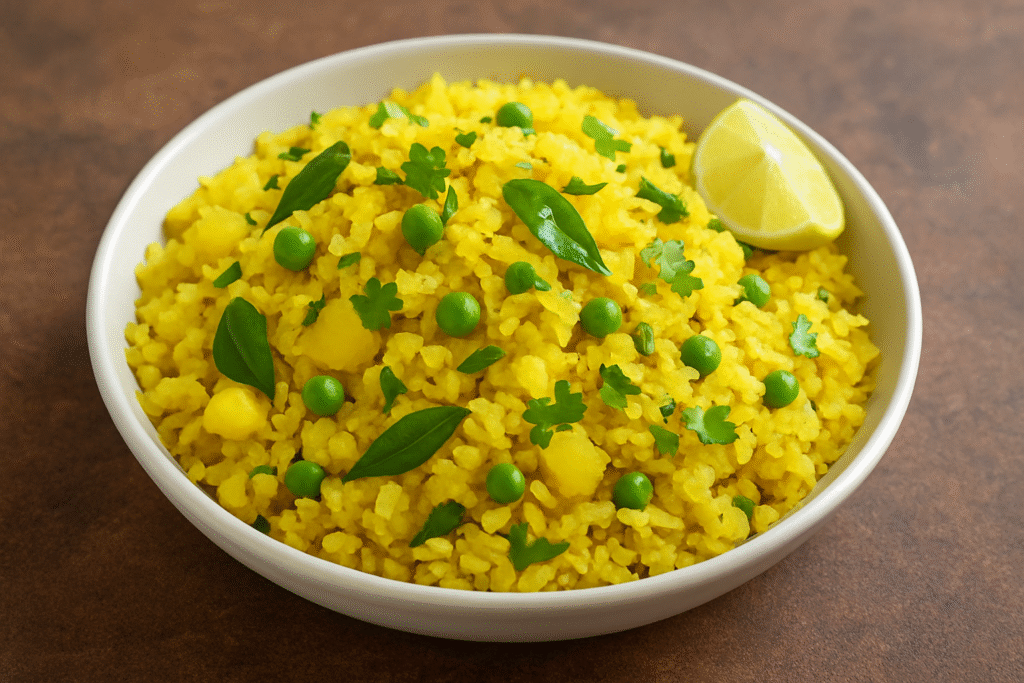 Healthy poha recipe