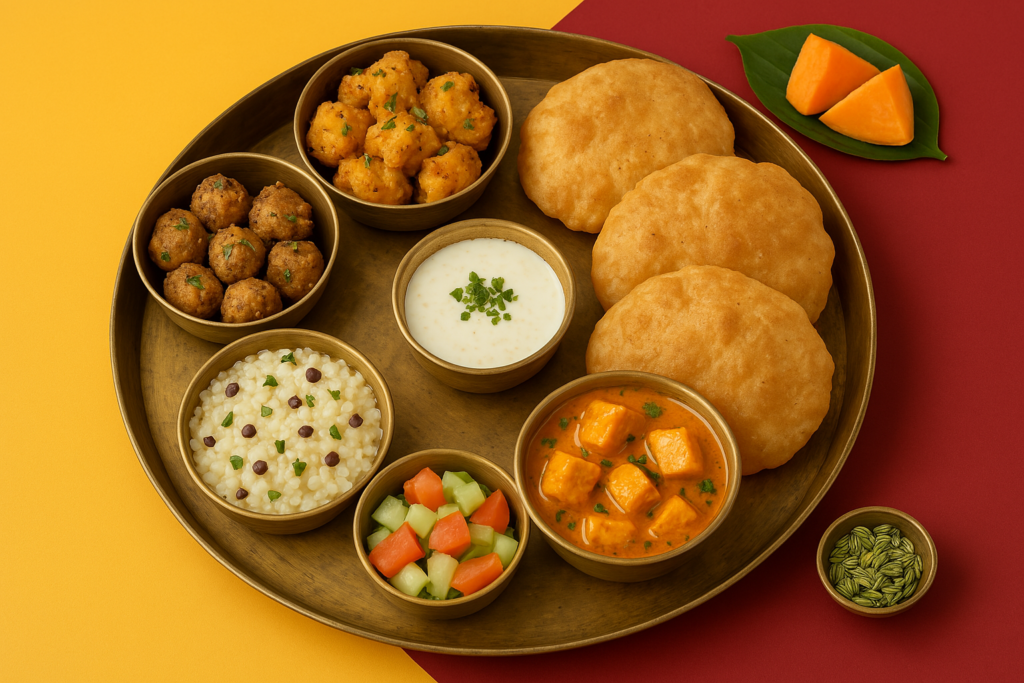 navratri food thali