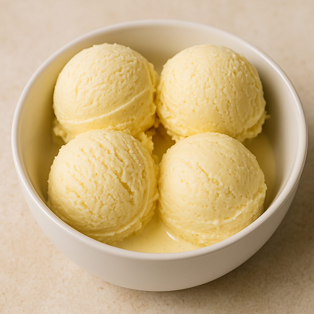 Homemade ice cream